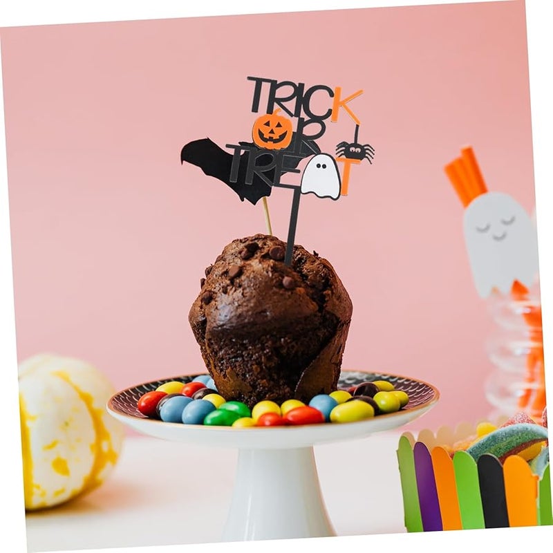 Halloween Pumpkin Cake Topper Double Sided Decoration for Birthday Party - Image 4